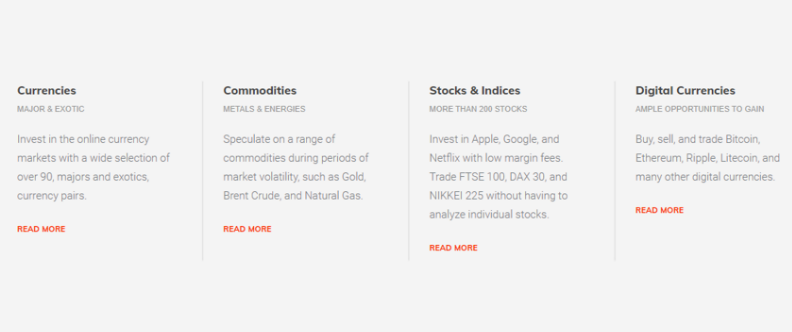 the investment types